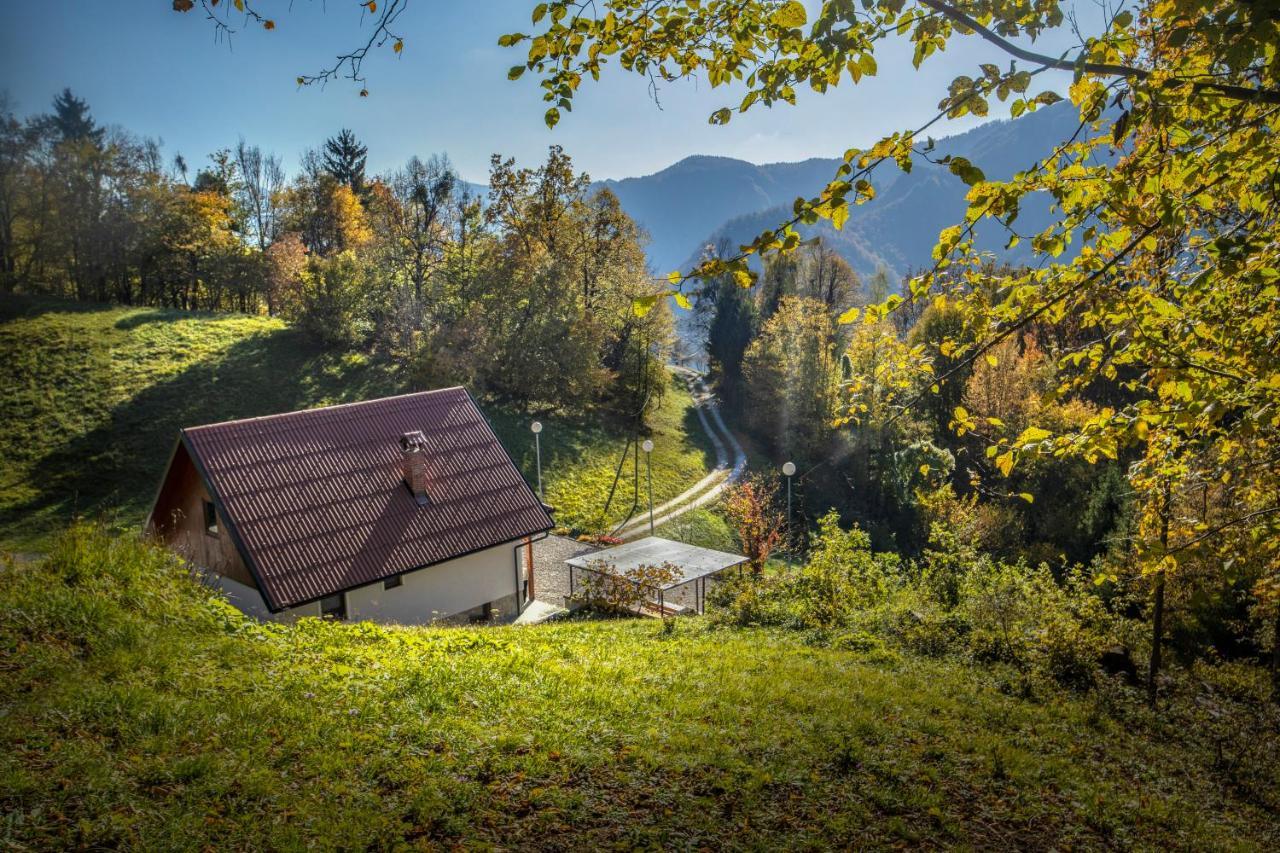 Valley View Holiday Home With Sauna Mrak Slap ob Idrijci Exteriör bild